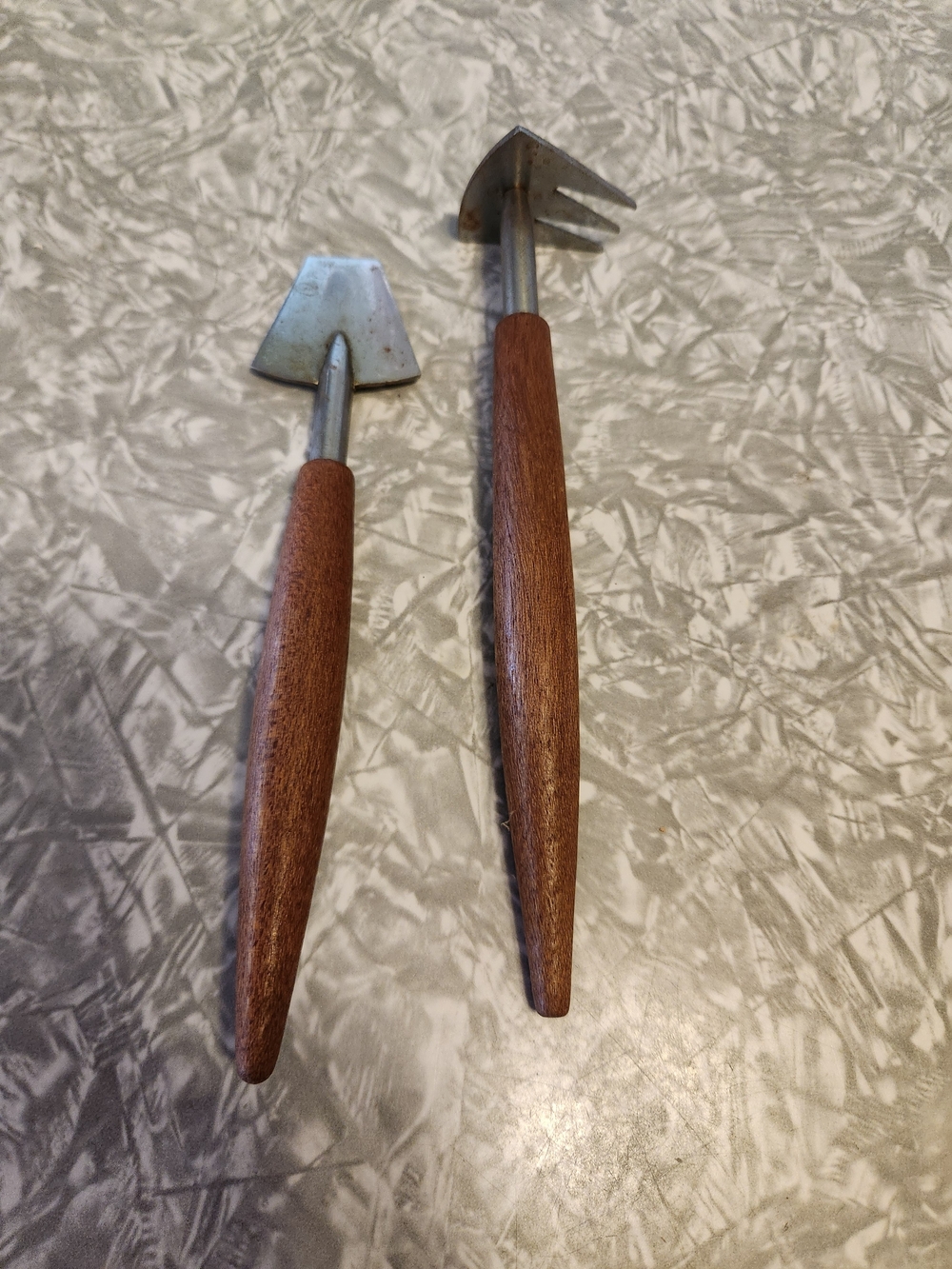 Vintage Teakwood Min. Garden Tools
